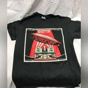 Led Zeppelin Mothership Black Band T Shirt Rock M L XL XXL Available